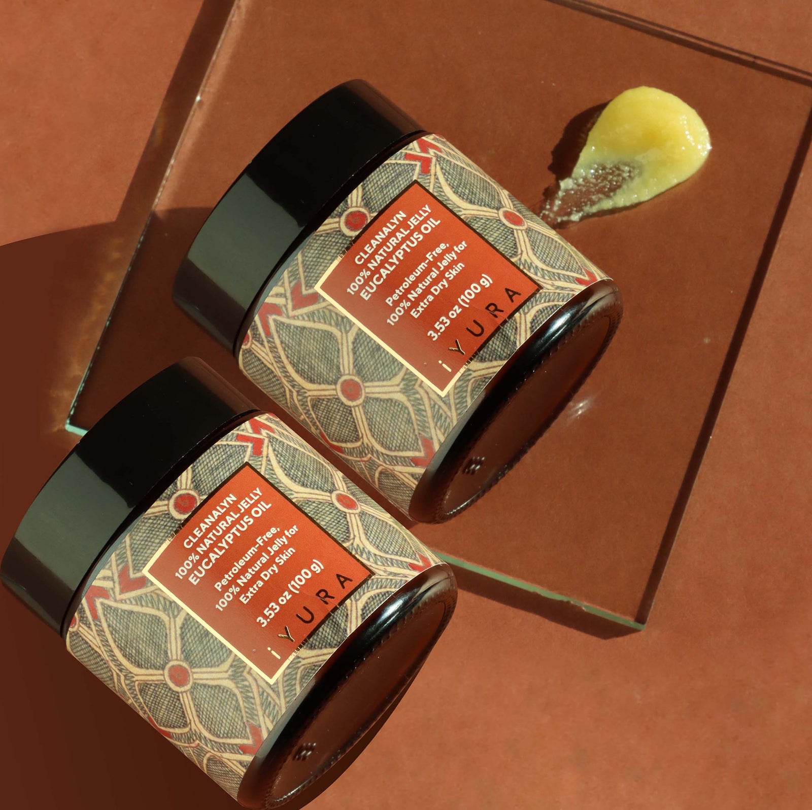 Cleanalyn Natural Jelly: Eucalyptus - Pack of 2 - Petroleum-Free, 100% Natural Jelly for Extra Dry Skin Natural Jelly iYURA