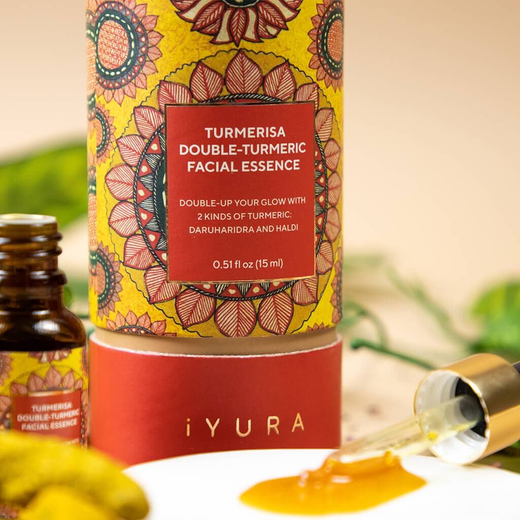 Turmerisa Double-Turmeric Facial Essence - Ayurvedic Activator-Oil - Pack of 2 Face oil iYURA