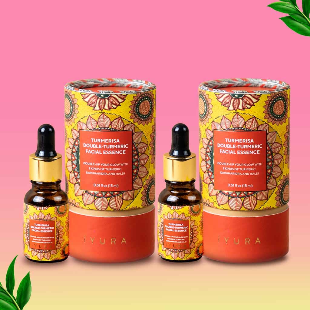 Turmerisa Double-Turmeric Facial Essence - Ayurvedic Activator-Oil - Pack of 2 Face oil iYURA