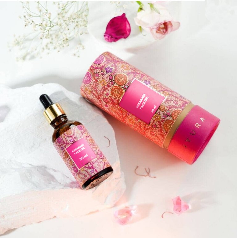 زيت كيسارادي للبشرة الباهتة – علاج توهج بثلاث قطرات بالزعفران والورد