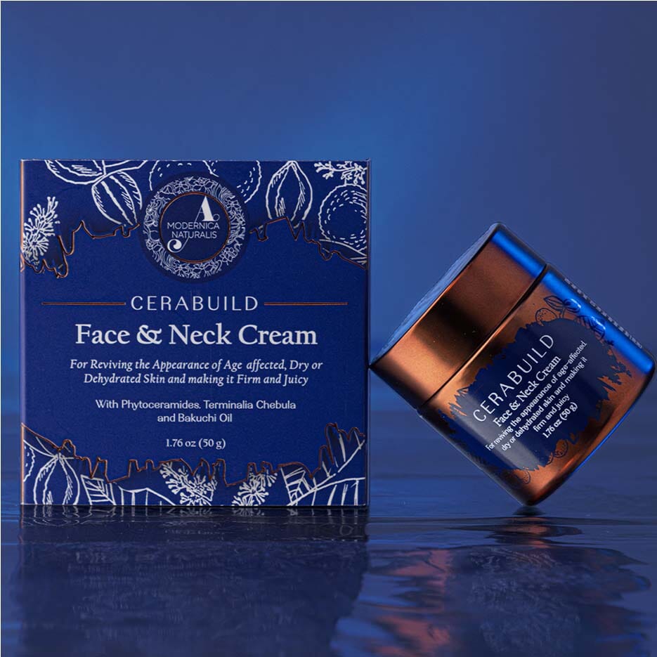 Cerabuild Face and Neck Cream - Resurface, Plump & Protect Your Skin with Phyto-Ceramides Lotion & Moisturizer A Modernica Naturalis 