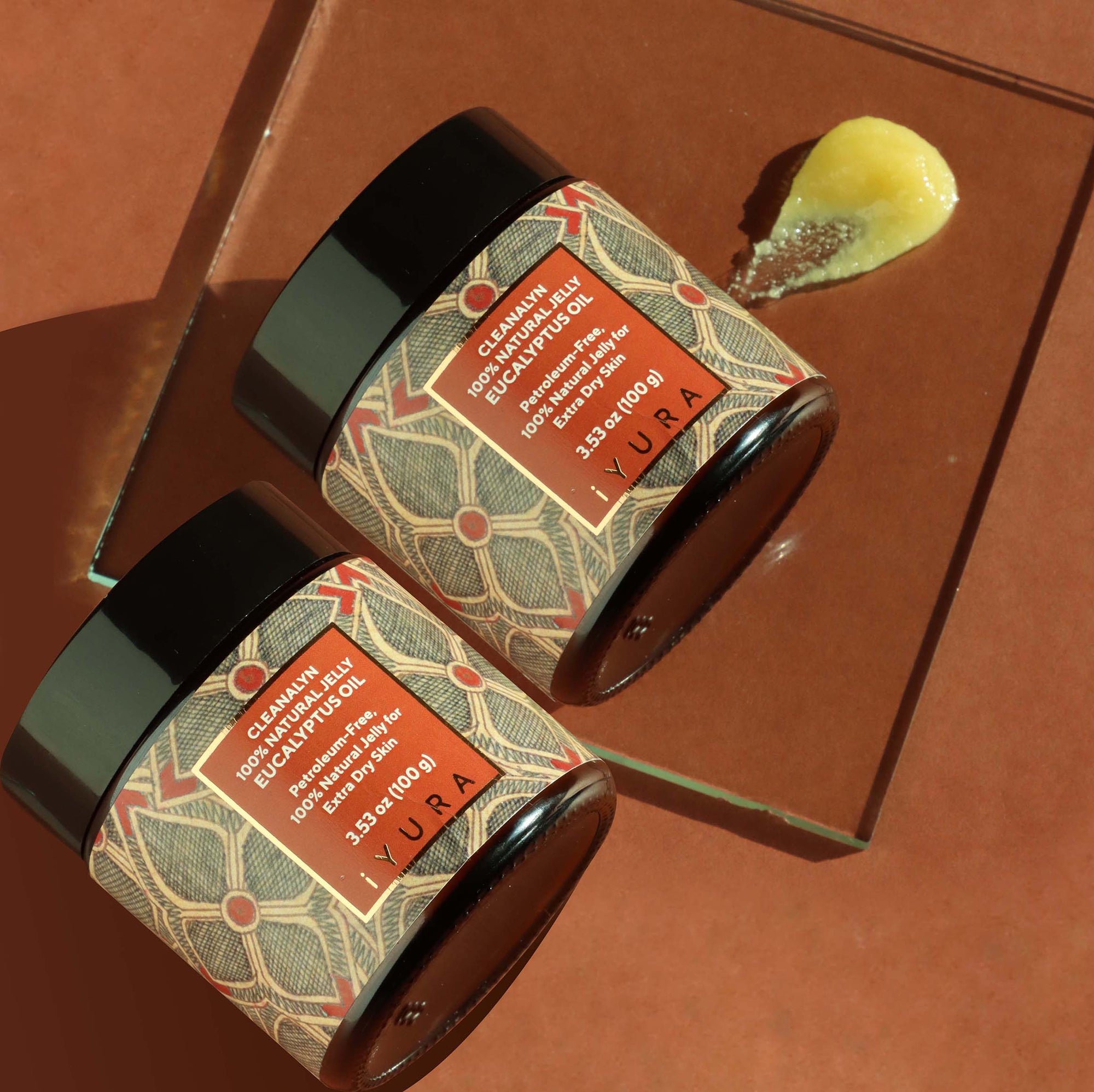 Cleanalyn Natural Jelly: Eucalyptus - Pack of 2 - Petroleum-Free, 100% Natural Jelly for Extra Dry Skin Natural Jelly iYURA 