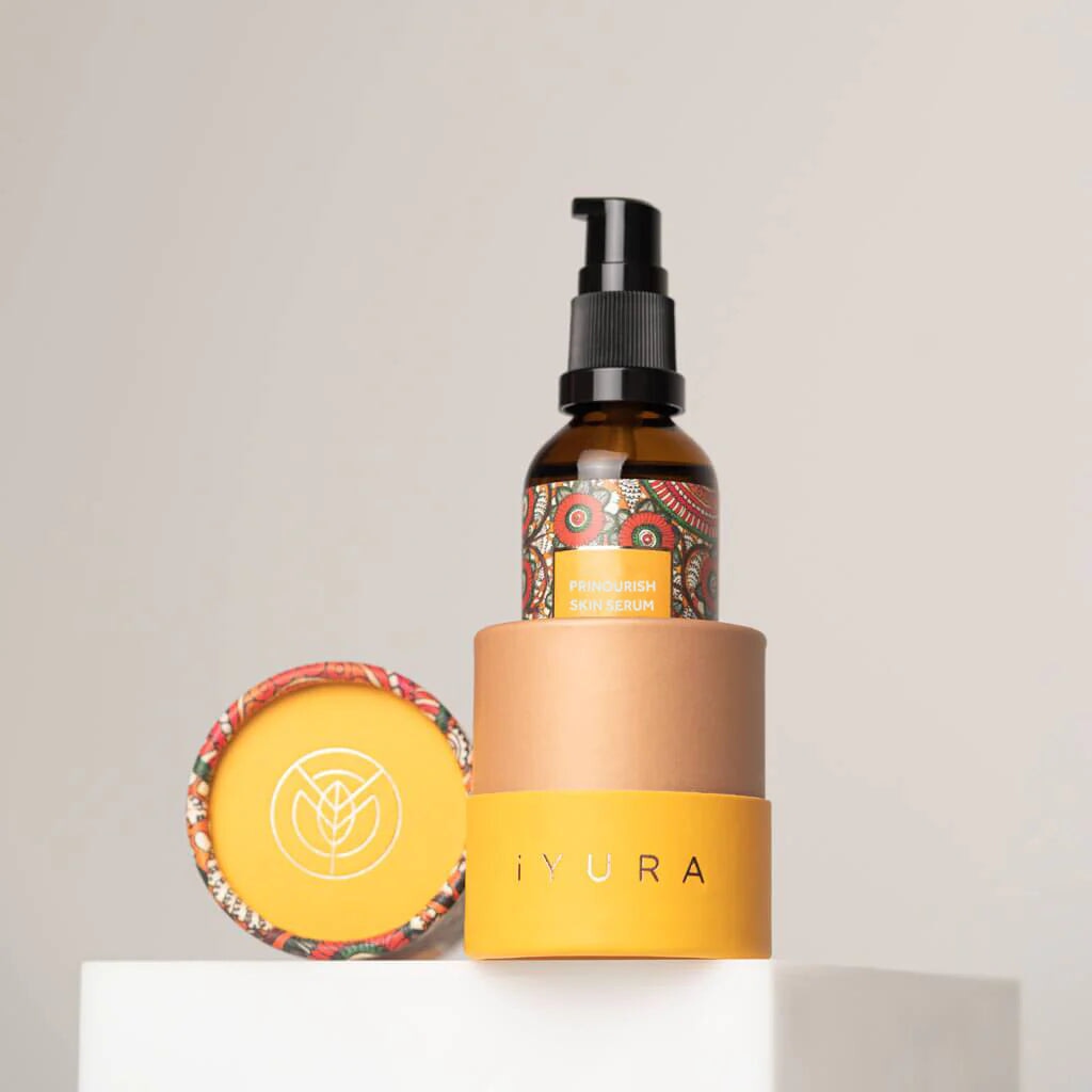 Prinourish Serum – Best for dry, tired skin - Deeply nourishes with almond, turmeric & Ayurvedic herbs 